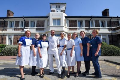 Nurses'
                uniforms over 70 years