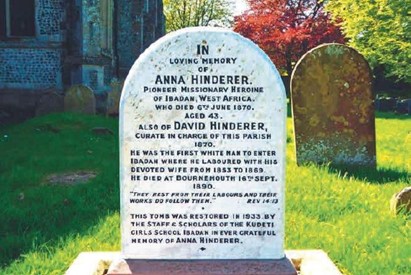 Hinderer
                grave marker