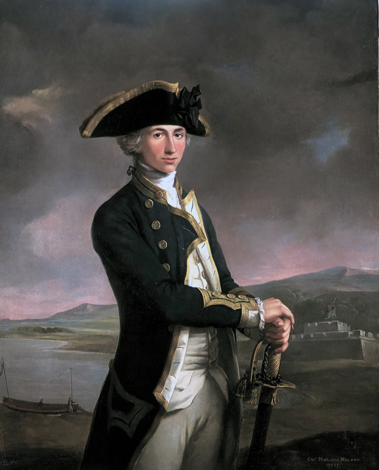 Young Nelson in 1781 (John Francis Rigaud, Public domain, via Wikimedia Commons: National Maritime Museum, Greenwich, London & Caird Fund